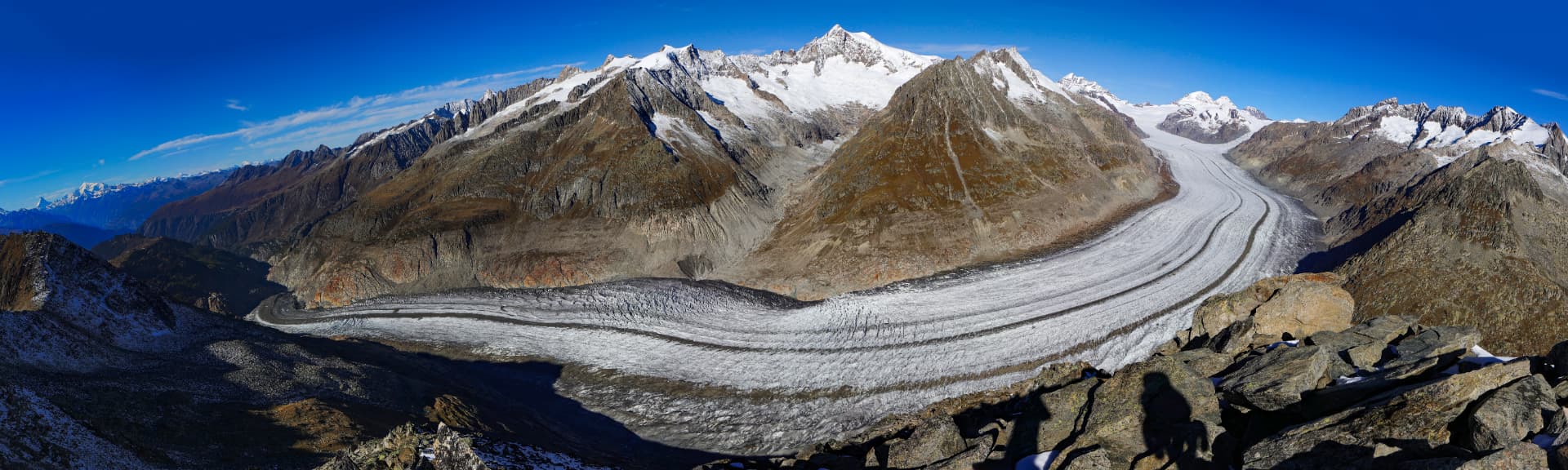 Eggishorn ab Fiesch — mit der Bahn über den Aletschgletscher